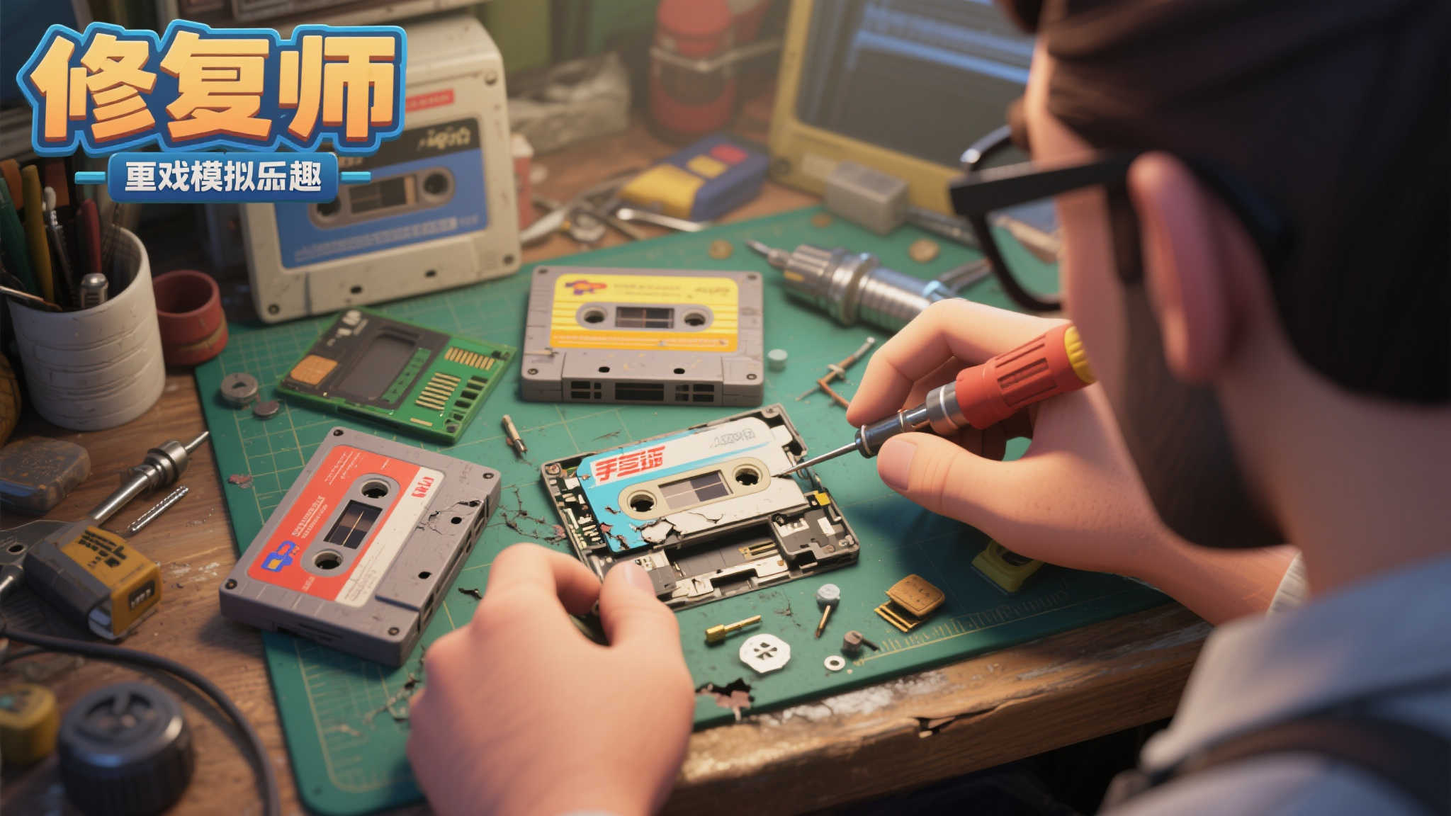 手艺人贾或成最大粉丝？《游戏卡带修复》模拟器正式发布
