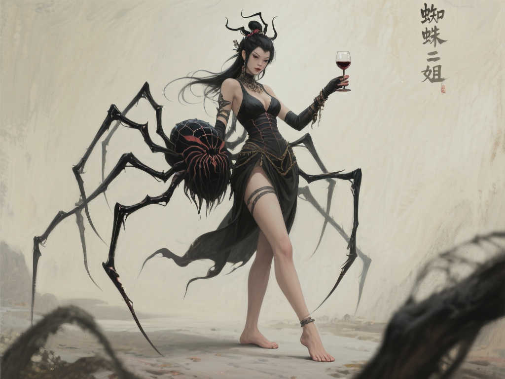 《黑神话》艺术家新作揭晓:蜘蛛二姐赤足豪饮尽显狂放 《黑神话》艺术家新作揭晓:蜘蛛二姐赤足豪饮尽显狂放