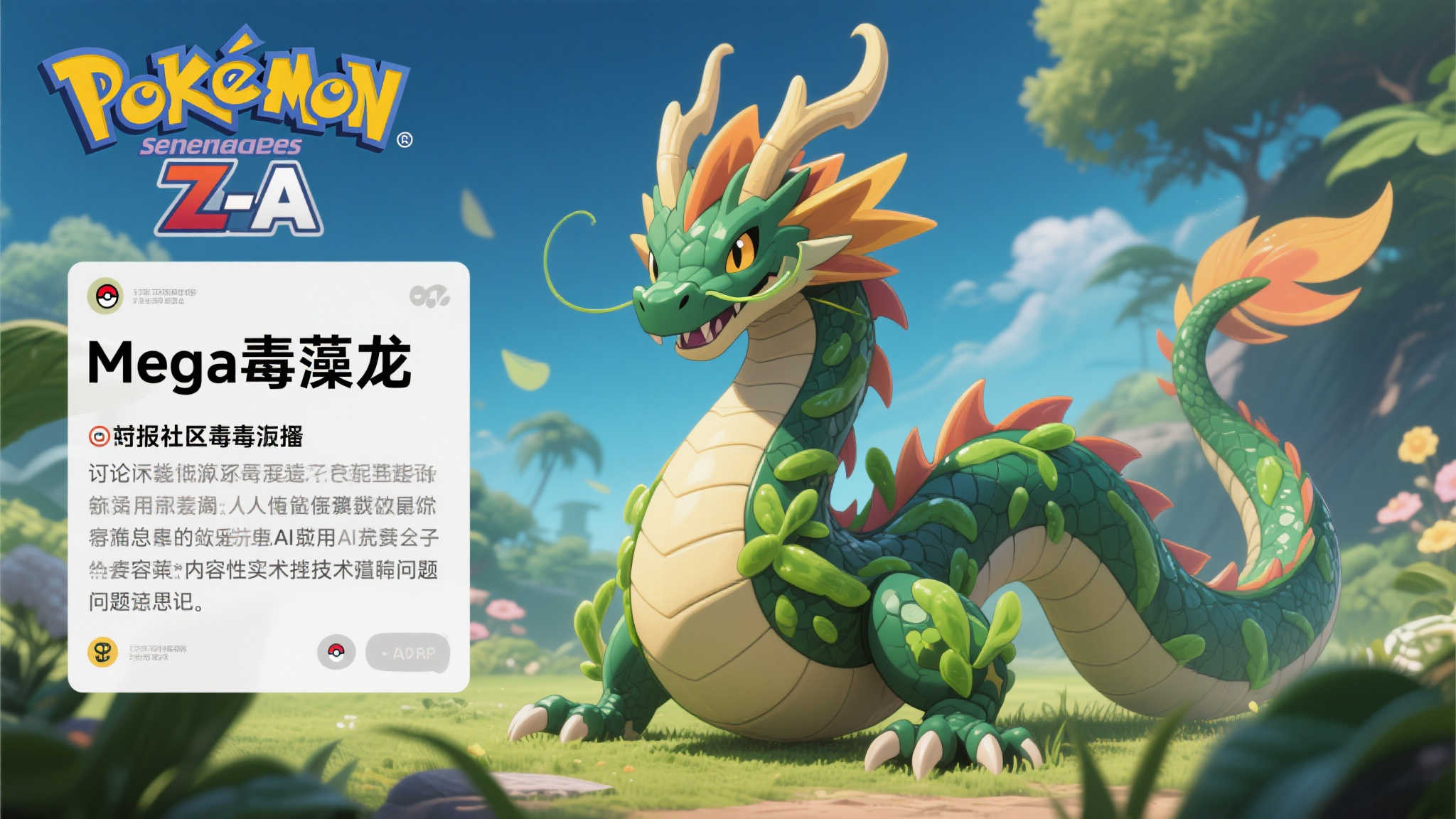 《宝可梦传说:Z-A》“Mega毒藻龙”疑似AI杜撰爆料浮现 《宝可梦传说:Z-A》“Mega毒藻龙”疑似AI杜撰爆料浮现